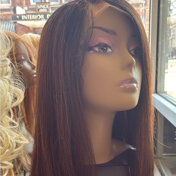 Sleek Brown Hair Wig